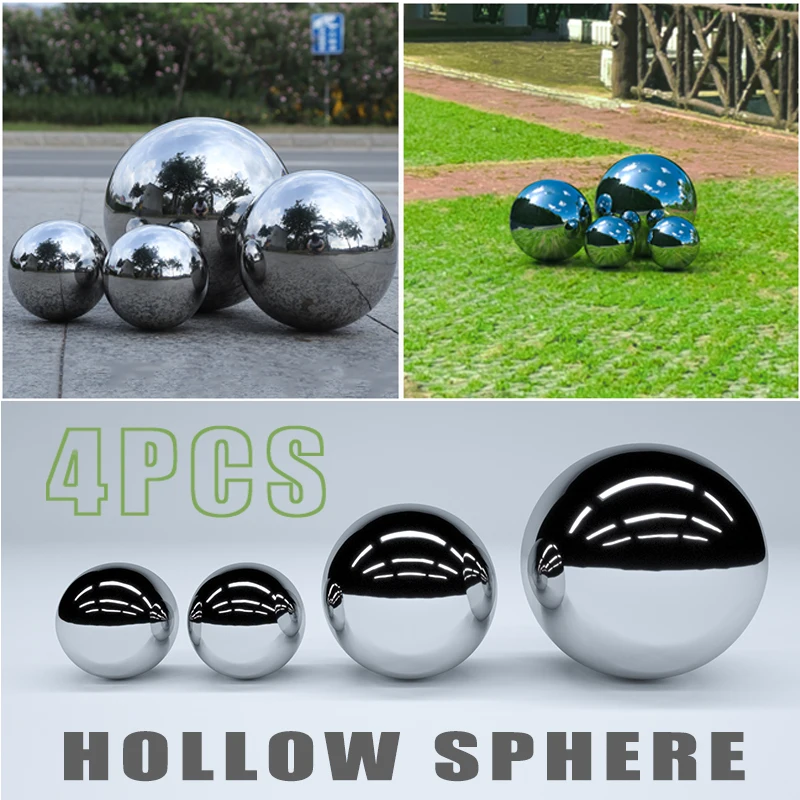 Details about   19-120mm 4 Sizes Mirror Home Sphere Ornaments Stainless Steel Gazing Hollow Ball 