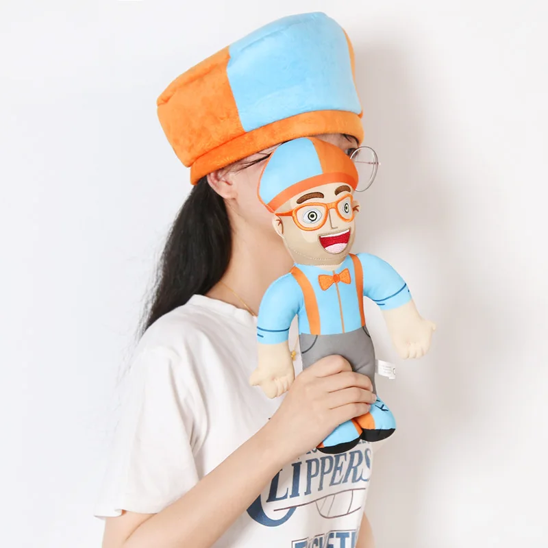 Buy 32cm Blippi Plush Toy Stuffed Toys Doll Educational Kids Gift