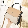 FOXER Women's Mini Totes England Style Casual Female Fashion Shoulder Messenger Bag Genuine Leather Lady Small Flap Handle Bags ► Photo 3/6