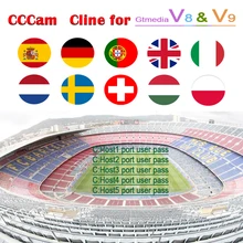 Стабильный cccam cline для Европы, Испании, спутниковый OScam, немецкий, португальский, 1 год для Европы, HD спутниковый ТВ приемник, GTmedia V8 Nova