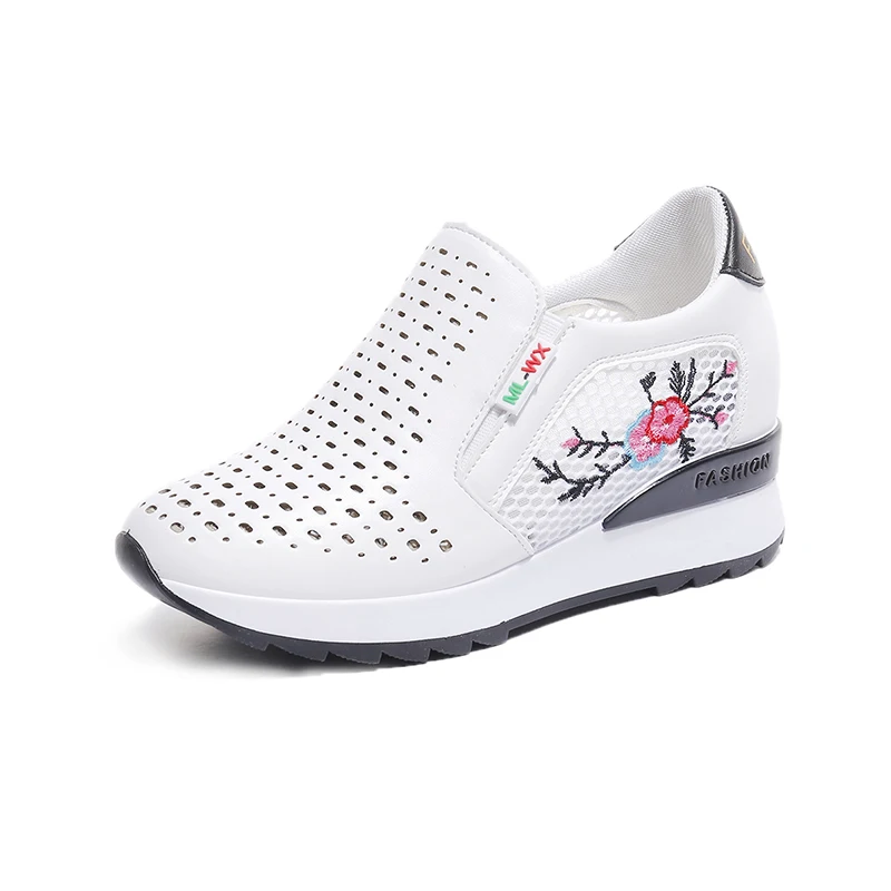 ladies slip on wedge trainers