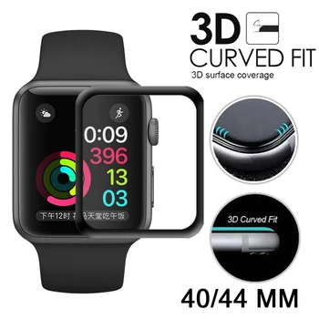 

Full Cover 3D Tempered Glass For Apple Watch Series 6 SE Protective Screen Protector For iWatch 6 SE 40 44 mm Soft Film