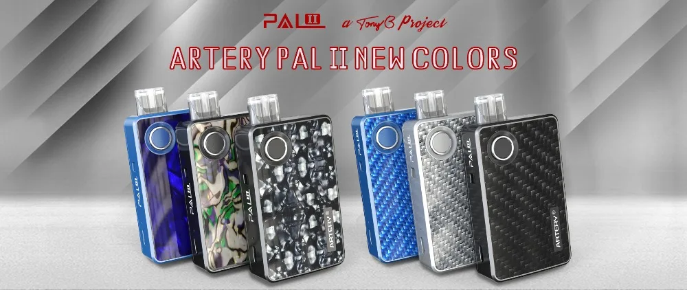 Electronic Cigarette Artery PAL II Pod vape kit with 3ml capacity 1000mAh battery 0.6ohm Mesh Coils 1ohm MTL Coil head VS Smoant (11)