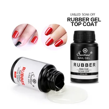 

Rubber Top Coat Base Coat Long-lasting Quick Drying Uv Led Nail Art Top Base Coat Beauty Protective Gel NEW