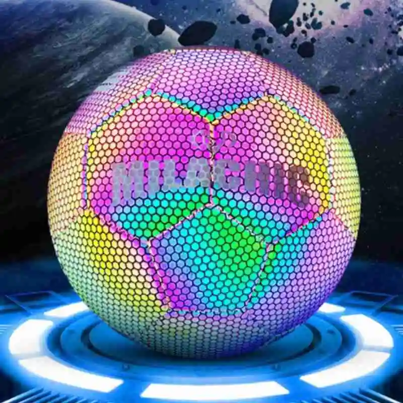 Reflective Luminous Football Cool Children Game Outdoor Training Luminescence Inflatable Soccer | Спорт и развлечения