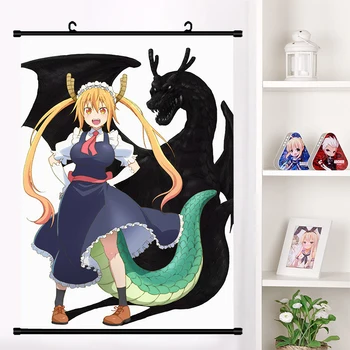 

Anime Miss Kobayashi's Dragon Maid Fafnir Wall Scroll Mural Poster Wall Hanging Poster Art Collection Home Decor dropshipping