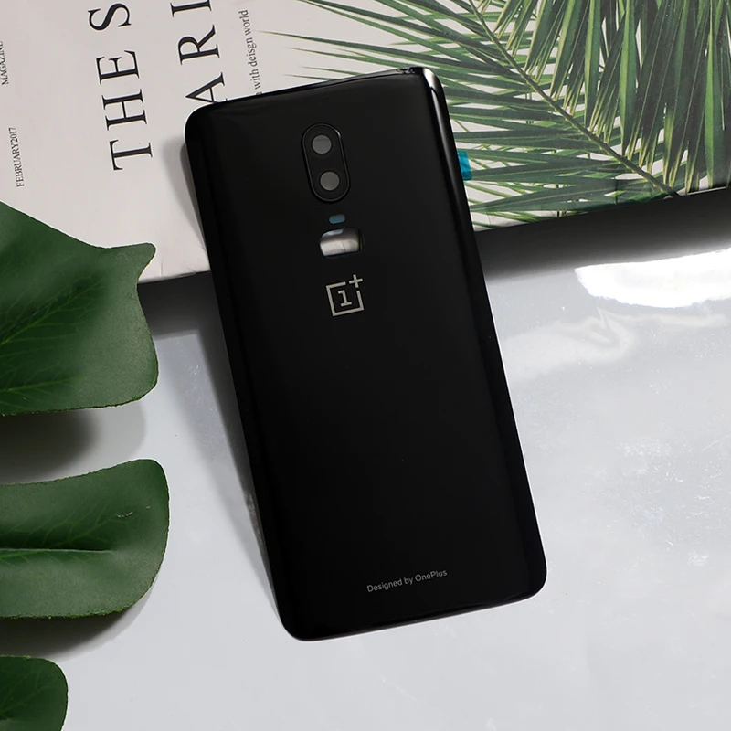 

Oneplus6 Original Glass Rear Housing Cover For Oneplus 6 One Plus Back Door Repair Battery Case + Camera Glass Sticker Glue