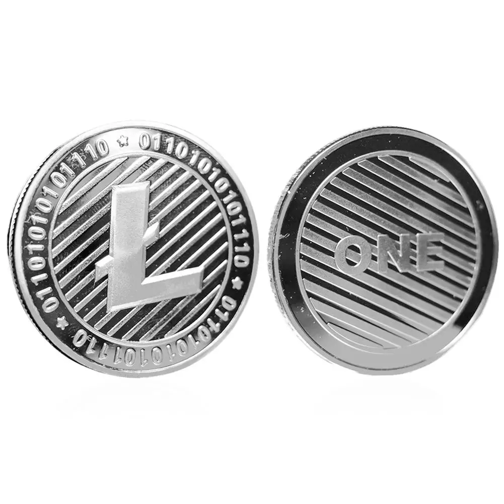 Litecoin монеты не-монеты иностранных валют Биткоин/эфириум/Lite/тире/пульсация монета 5 видов памятной монеты(Прямая поставка) Подарочная монета - Цвет: litecoin gold B
