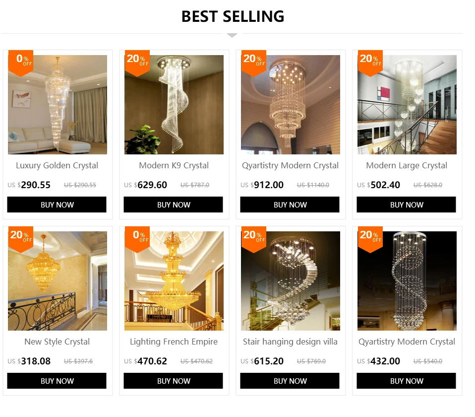 Gold Crystal Chandelier Empire loft decor Chrome Chandeliers Lighting Modern luxury decor stair Chandeliers Light