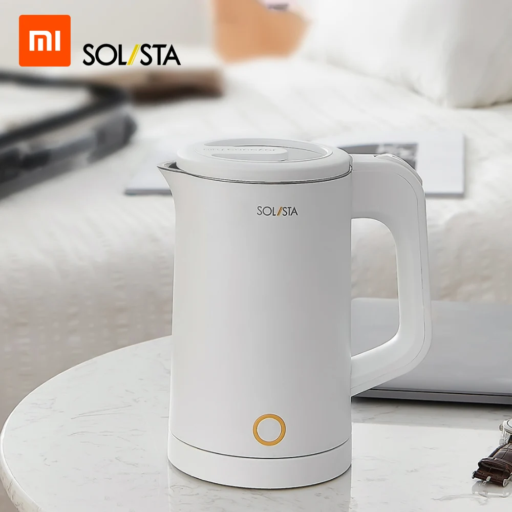 Xiaomi Solista 0.6л емкость частный мини чайник для воды 1000 Вт маленький Электрический чайник 304 Нержавеющая сталь кухонная вода Kettl 220 В