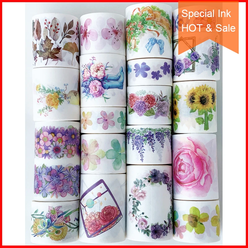 Free shipping Special ink washi tape 80329 DIY craft masking Scrapbook Diary gift Many Coupons & flower patterns.HOT SALE | Канцтовары