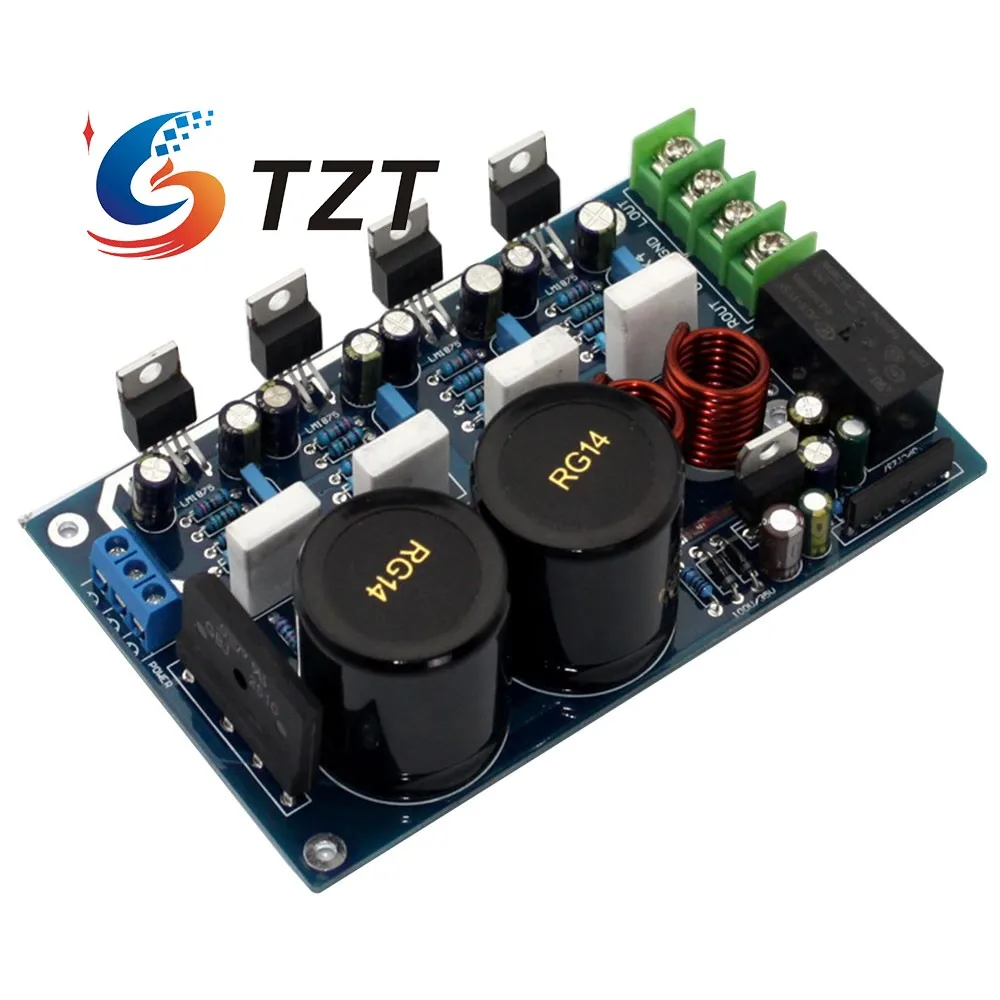 TZT усилитель мощности плата LM1875 параллельный 2,0 50 Вт+ 50 Вт аудио усилитель для DIY