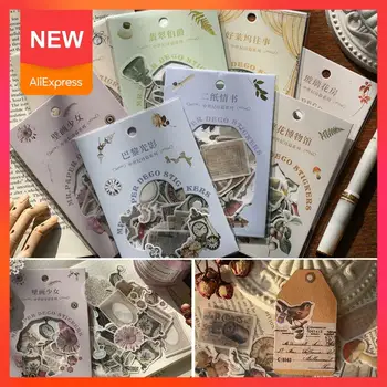 

40pcs /set And Paper Stickers Medieval Series Diary Diy Album Stickers Label Decoration Photo Scrapbook Diary Stationery G7D6