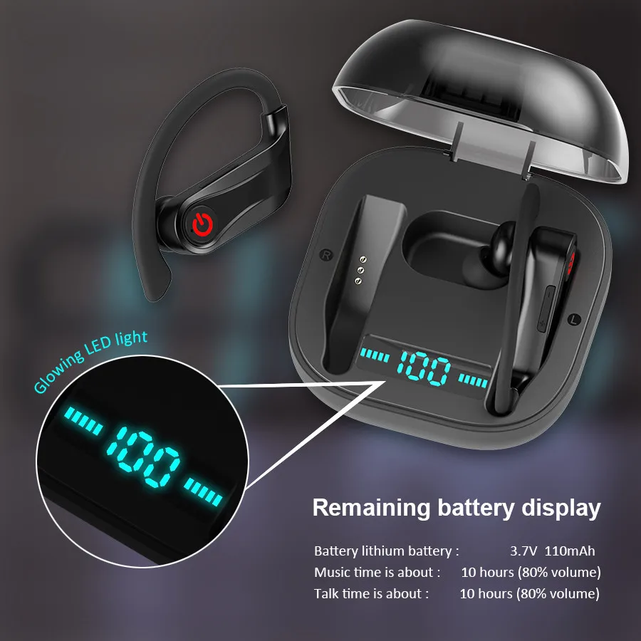 CBAOOO TWS Bluetooth гарнитура наушники беспроводные наушники стерео Бег Спорт бас с микрофоном для iPhone Xiaomi huawei