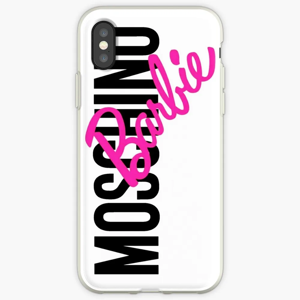 

Moschino Barbie for iPhone 11 X XS Max XR Cute Cat Tom Cover for iphone 8 7 6 6S Plus Soft Silicone Clear