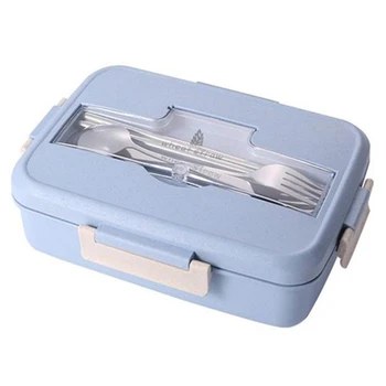

Baby Feeding Wheat Straw Lunch Box Microwave Bento Lunch Box Picnic Food Container Lunch Box Food Storage Container for Student