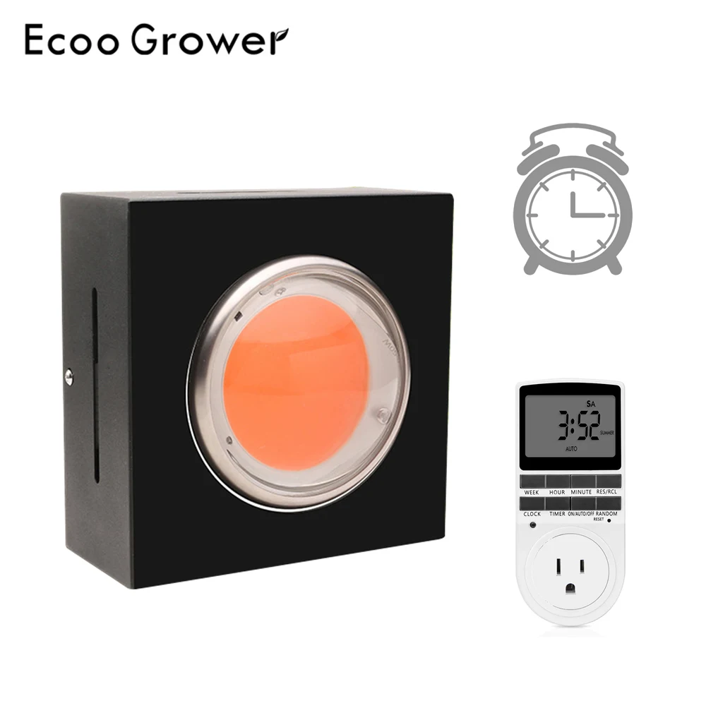 

Ecoo Grower LED COB Grow Light Full Spectrum wiht Intelligent Timer Switch for Greenhouse Planting Grow Tent Plants Grow Lamp