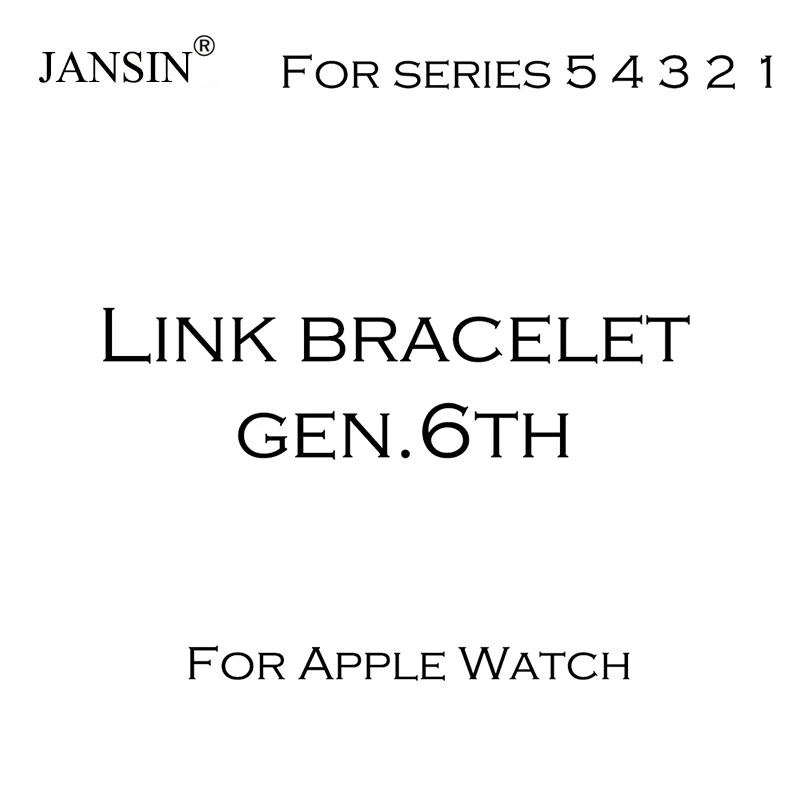 Ремешок для часов для apple Watch, браслет серии 5 4 3 2 1, ремешок для iWatch, высокое качество, нержавеющая сталь, регулируемый ремешок gen.6th