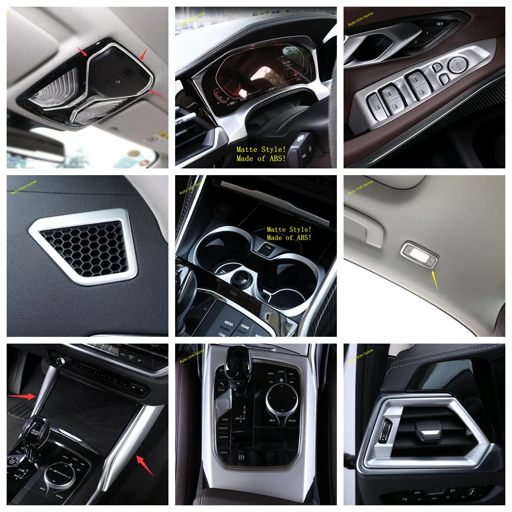 

Lapetus Matte Interior Refit Kit For BMW 3 Series G20 2019 2020 Dashboard / Gear Box / Lift Button / Head Lamps / Air Cover Trim