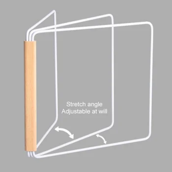 

Iron Art Drain Kitchen Stove Towel Storage Rack Sink Tool Durable Geometric Styles Towel Rag Organizer Rack