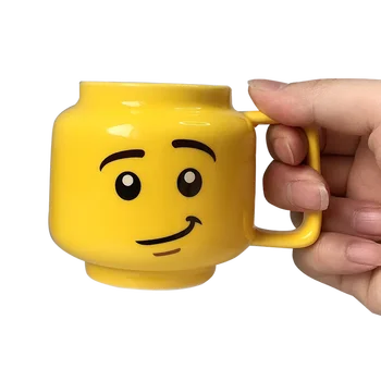 

Ceramic Smiling Expression Coffee Mugs Cute Cartoon Tea Cups Creative Drinkware