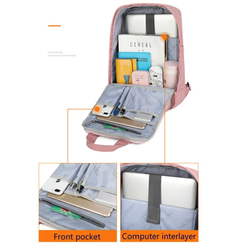 Classic Waterproof Nylon Kids Backpack Girls for Middle School Students Travel Shoulder Backpacks Children Schoolbags Women Bag