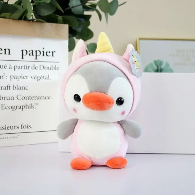 Creative Penguin cosplay bee dinosaur unicorn Plush Stuffed Toys Kawaii Penguin Plush Doll Kids Toy Home Decor