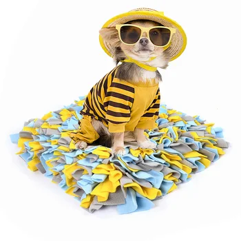 

Nose Work Home Washable Foraging Skill Smell Modern Sniffing Pad Woven Soft Feeding Blanket Training Pet Toys Dog Snuffle Mat