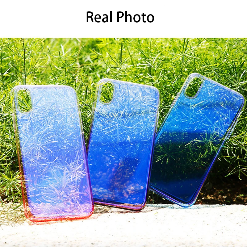 Чехол для телефона Aurora Blue Pink Ray задняя панель из ТПУ iPhone 6 6S 7 8 plus x xr xs max Samsung Note 9 Galaxy