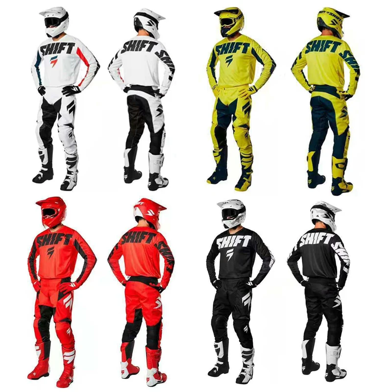 

2019 SE AIR Motocross Suit Kit Off-Road MTB DH MX Racing Jersey and Pants Motorcycle Dirt Bike Riding Gear Combo J