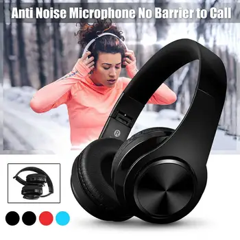 

5.0 Card Bluetooth Headphones Headset Wireless Earphones Foldable Noise Canceling Handsfree Calling Bluetooth Earphone with Mic