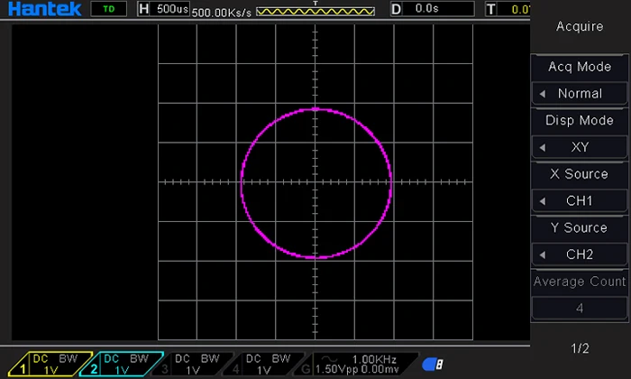 Hantek DSO4104B цифровая Банкетка с нишей Тип осциллографа 100 МГц 4 канала 500uV/div 1GSa/s " TFT lcd запись Длина 64K USB