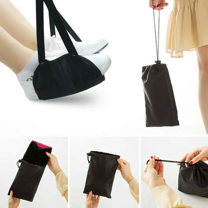 

New Comfy Hanger Travel Airplane Footrest Hammock Made with Premium Memory Foam Foot Rest Hammocks