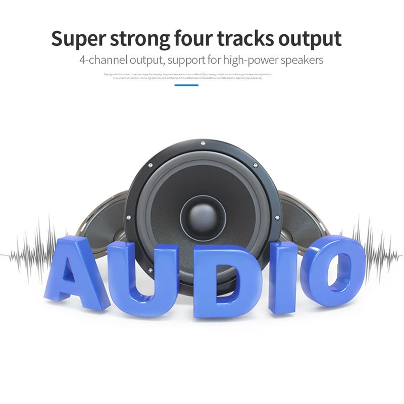 Автомобильный стерео аудио Bluetooth In-Dash Fm Aux вход приемник Tf 2 Usb Mp3 плеер