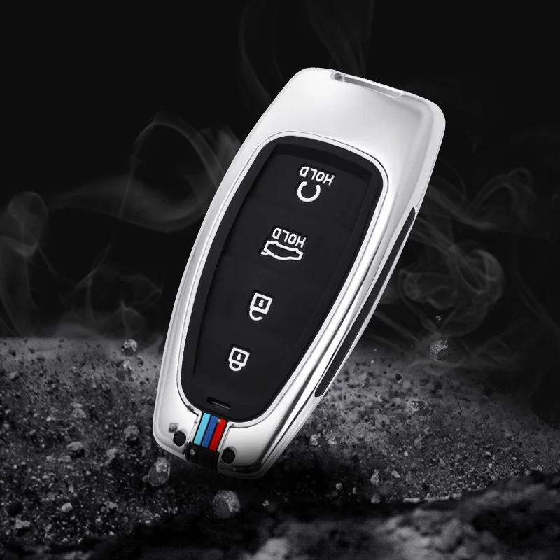 Custodia per chiave auto in lega di zinco per Hyundai Solaris Sonata Hybrid NEXO NX4 New Grand Santa Fe Tucson 2020 2021 accessori - H021c7f0eef4841ee9127f19a74a1342dc