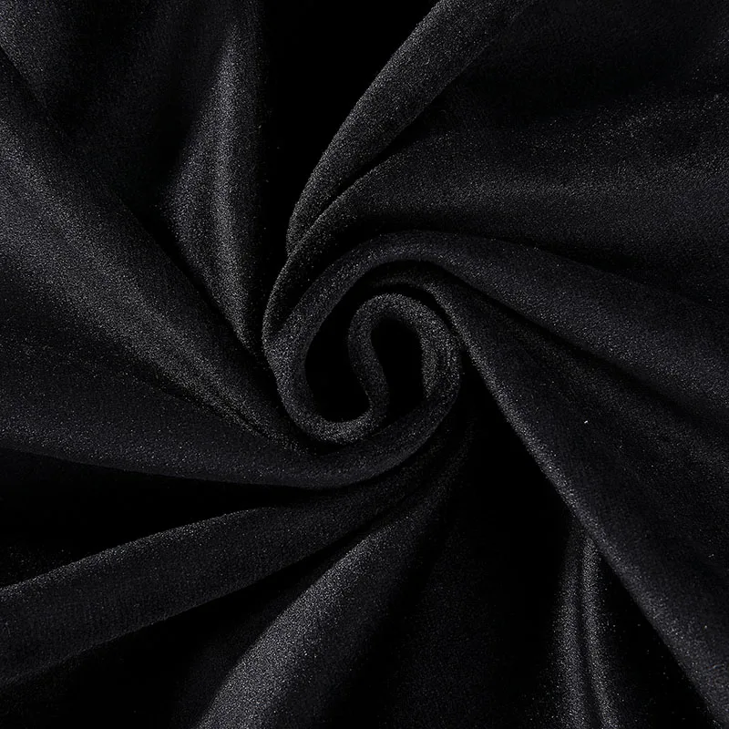 Black Стрейчевые бархатные кухонные офисные чехлы на кресла стрейч Твердые защитные эластичные чехлы для сидений обеденный компьютерный чехол для гостиной - Цвет: Black