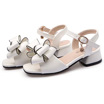 

sandal for girls kids patent leather flowers bowtie in with children Princess party shoes fashion cute Beach Sandals summer 2020