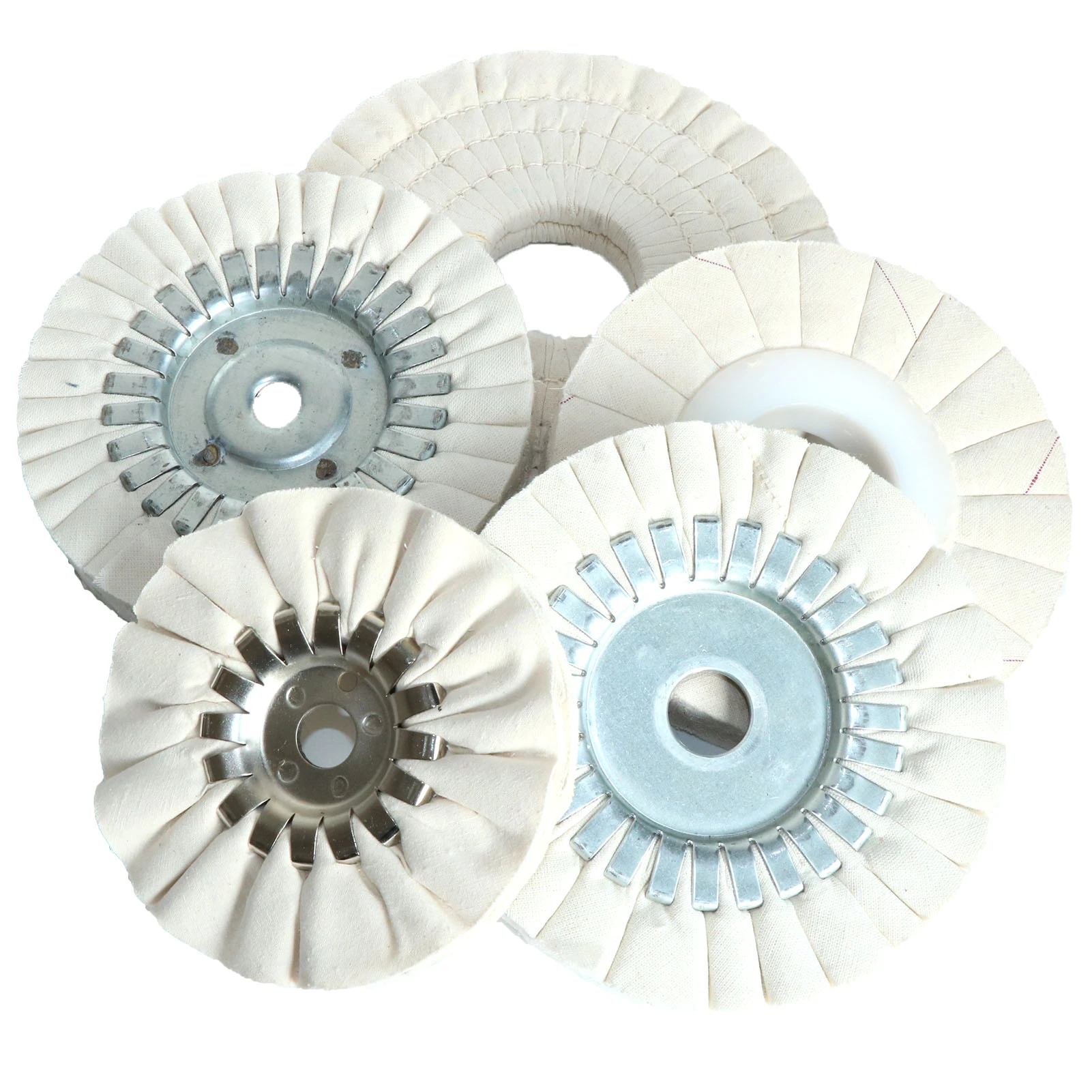 1pc 5" 6" 7 Inch Cotton Airway Buffing Wheel 150*50 Mm Cloth Open Bias