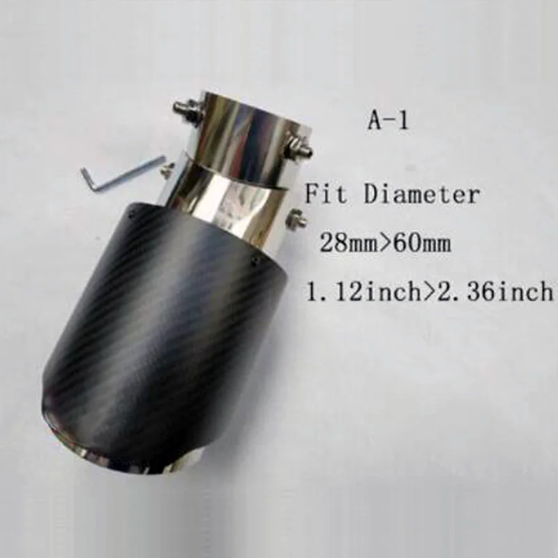 

Muffler Car Auto Sport Stainless Exhaust Bent Bend Down Pipe Universal Adjustable Angle Carbon Fiber Exhaust Tip