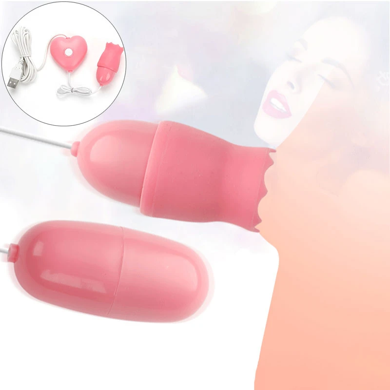 Вибраторы для языка 10 Режимы вибрации Яйцо G spot оральный лизание Вибратор