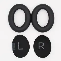 Premium Replacement Memory Foam Ear Cushions for Noise-Cancelling Headphones (Black)