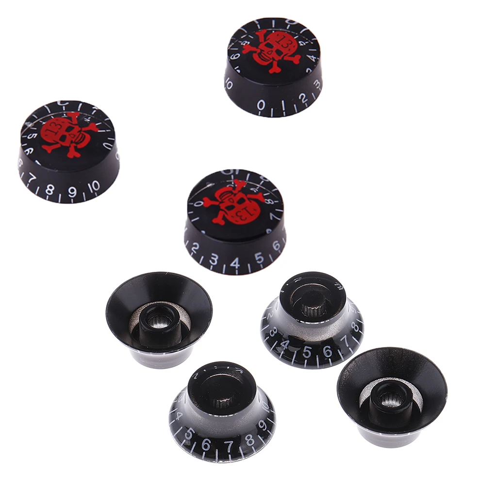 7pcs Acrylic Volume Tone Control Knobs for LP Electric Guitar Accessories