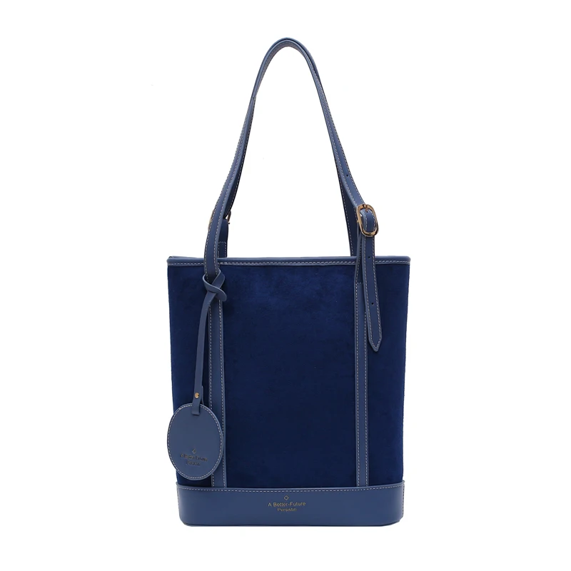 Сумка-мессенджер Женская сумка через плечо большой емкости винтажная матовая PU кожаная дамская сумочка Роскошная для покупок через плечо сумка - Цвет: Синий
