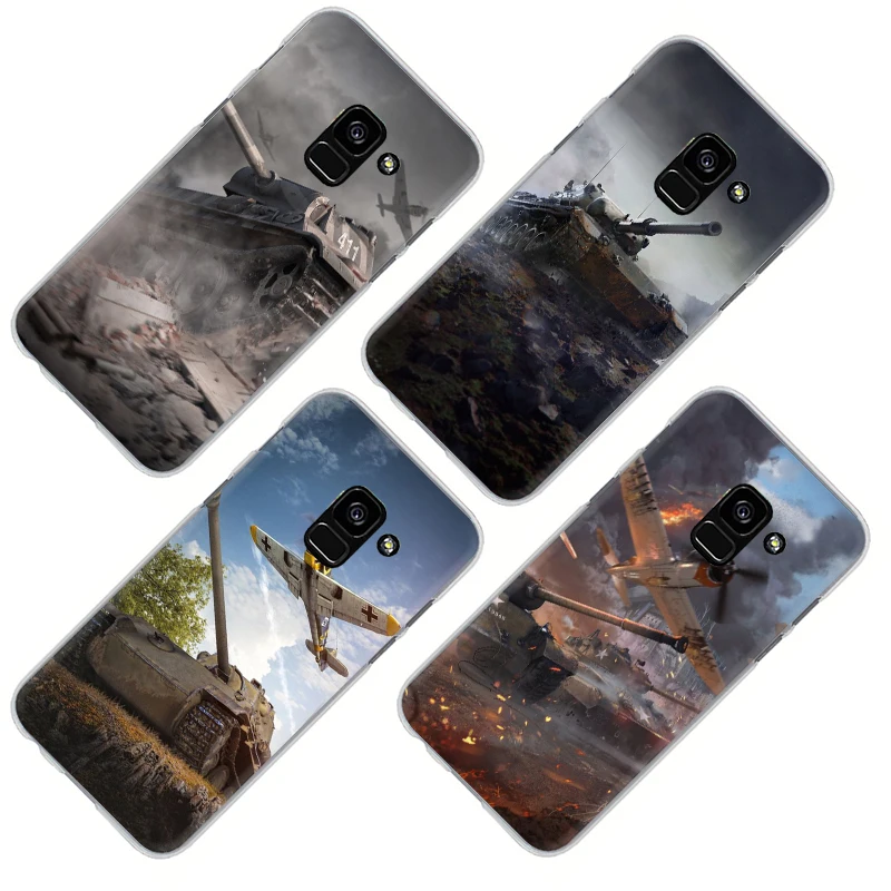 World of tanks жесткий чехол для телефона с рисунком в виде обложка чехол для Samsung Galaxy A3 5 A6 7 8 9 A10 30 40 50 70