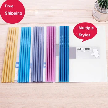 

A4 Pull Rod Clip Folder Resume Folder Test Paper Folder File Transparent Plastic Pull Rod Water DripRod 10 PCS