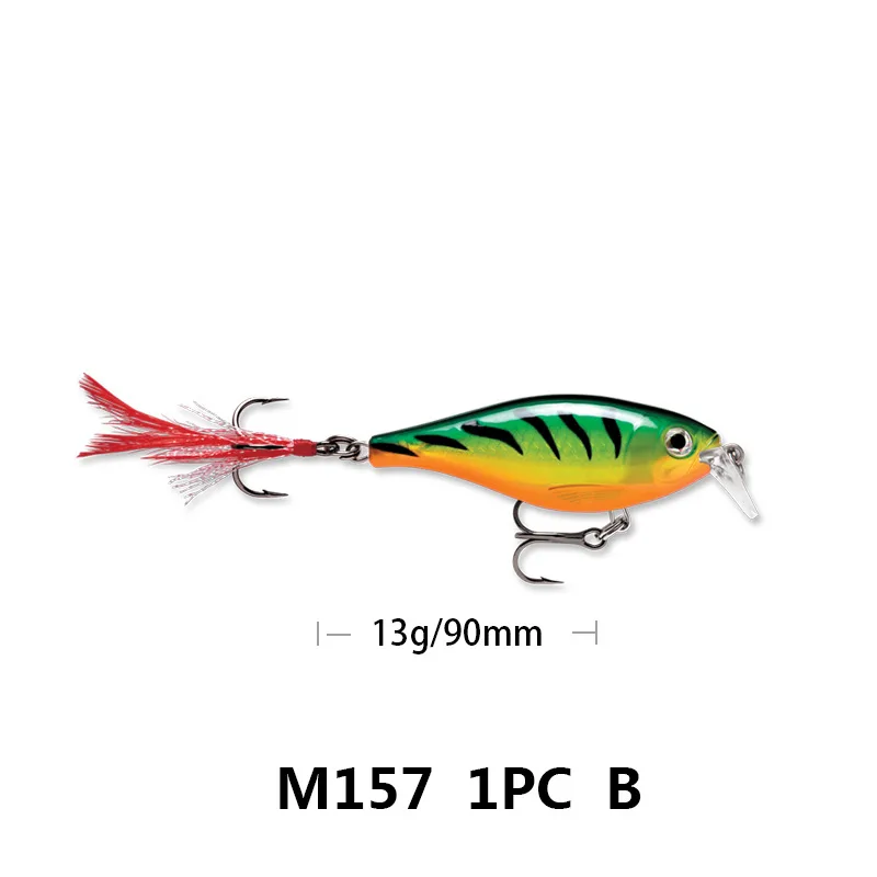 Minnow wobblers fishing gear lure trout Artificial hard bait jerkbait surface dog walking 90mm 13g for bass pike perch - Цвет: B