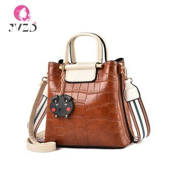 

JVZD Bags for Women 2019，PU Leather Messenger Bag， Quilted Shoulder Bucket Handbags