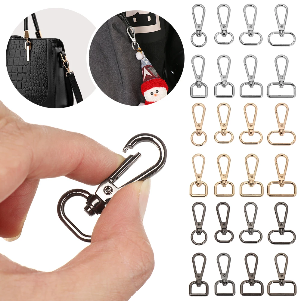 5Pcs Hot Sale Metal Bags Strap Buckles Lobster Clasp Collar Carabiner Snap Hook DIY KeyChain Bag Part Accessories 13/15/20/25mm | Дом и сад