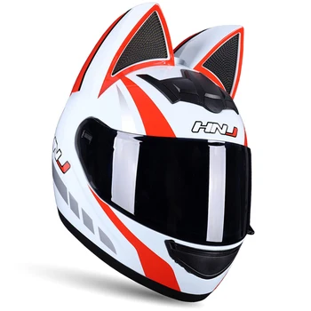 

Motorcycle Helmet Full Face Helmets Women Casco Moto Helmets Motorcycle Motorbike Riding Capacete Casque Ear Moto Helmet