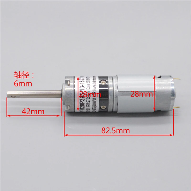 DC 5 V-18 V 970 об/мин мини-28 мм планетарный Шестерни Мотор DC микро Шестерни коробка для снижения скорости двигателя 42 мм Производство длинного шпинделя для DIY робот игрушечных автомобилей